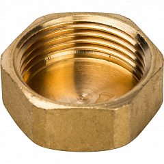 Заглушка Stout внутренняя резьба 1, латунь