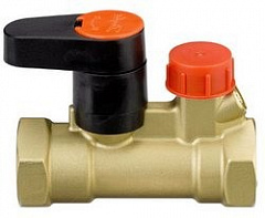 Ручной запорный клапан Danfoss МSV-S Ду15 с внутренней резьбой; со спускным краном 003Z4011