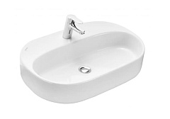 Раковина накладная SANTEK ОДРИ Round 42x62 см белая