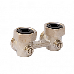 Узел нижнего подключения MVI угловой, для двухтрубных систем шарового типа 3/4x3/4