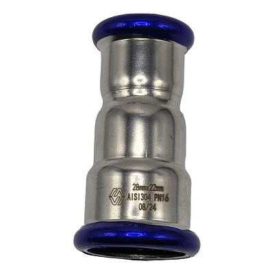 Пресс-муфта MVI из нержавеющей стали 22х15 переходная