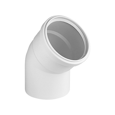 Отвод Valfex PRIME 45 градусов 50 мм для внутренней малошумной канализации