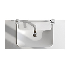 Раковина мебельная AM.PM Func, литьевой мрамор, 100 см, цвет белый матовый