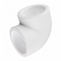 Угольник из полипропилена Valfex 90гр. x 63 БЕЛЫЙ, арт. 10108063