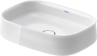 Раковина накладная Duravit Zencha 55x39см белая