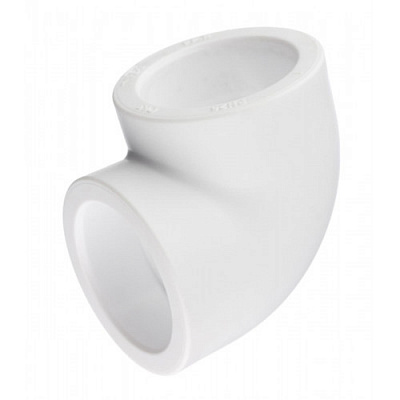 Угольник из полипропилена Valfex 90гр. x 63 БЕЛЫЙ, арт. 10108063