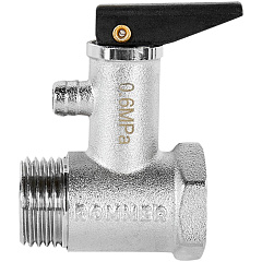 Клапан предохранительный Rommer для водонагревателя 6 бар 1/2