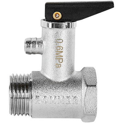 Клапан предохранительный Rommer для водонагревателя 6 бар 1/2