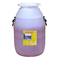 Теплоноситель (антифриз) для систем отопления Теплый дом -65 на основе этиленгликоля, концентрированный (65% раствор) бидон 50кг