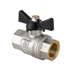 Кран шаровой VALTEC Perfect усиленный 3/4 ВВ, бабочка
