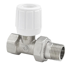 Клапан ручной Valfex для радиаторов, прямой 1/2 дюйма (компактный)