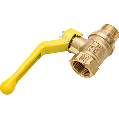 Кран шаровой Valfex для ГАЗА 1 ВР/НР рычаг, латунный 11Б27фтМ