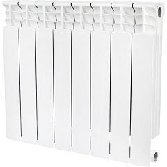 Биметаллический секционный радиатор отопления Stout Space 500 / 8 секций