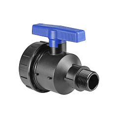 Кран шаровой Valfex ПНД компрессионный НР/ВР разборный 1 1/4x1 Ду33