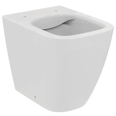 Унитаз напольный Ideal Standard T459401 i.life S пристенный безободковый -соло, технология RimLS+, горизонтальный (универсальный) выпуск, с крепежом