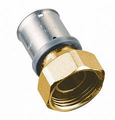 Пресс-переходник FAR 20*2 с накид.гайкой 1/2 лат.(без покрыт.)