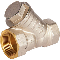 Фильтр грубой очистки Rommer 1 1/4 дюйма PN20 косой 500 мкр.