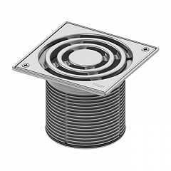 Декоративная решетка TECE TECEdrainpoint S, 150 мм, с фиксаторами, в стальной рамке