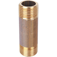 Удлинитель Stout 1 1/4x90мм из латуни, резьба наружная