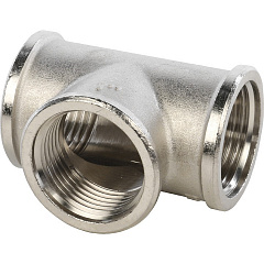 Тройник Stout внутренняя резьба никелированный 1 1/2, арт. SFT-0020-000112