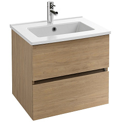 Тумба под раковину Jacob Delafon Tolbiac 60см, 2 ящика, цвет Дуб Давос натуральный EB2381-E75
