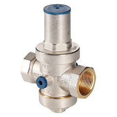 Редуктор давления OR (Officine Rigamonti) поршневой PN25, от 1 до 5,5 бара, облегченный, 2, никель