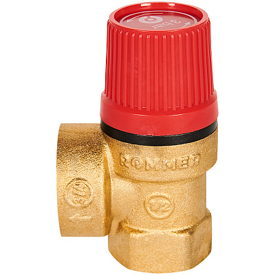 Клапан предохранительный Rommer для отопления 3 бар 1/2x3/4