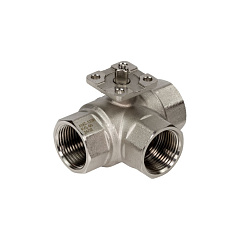 Клапан шаровой Ридан трехходовой (двухпозиционный) AMZ-113R (ГОСТ), DN20, PN40, Rp 3/4, Kvs 45 (082G5419R)