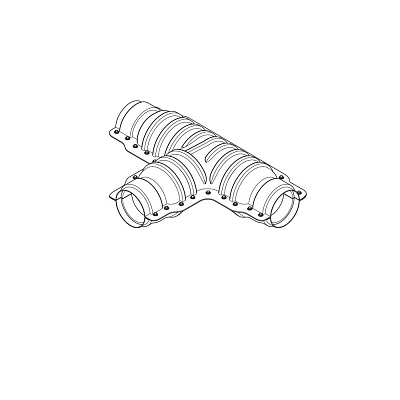Комплект изоляции Usystems Т-образный для предизолированных труб 200/175/140