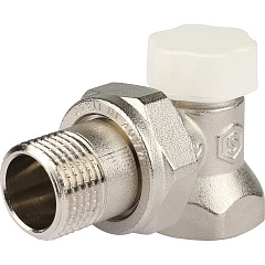 Клапан запорно-балансировочный Stout угловой 1/2