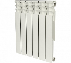 Биметаллический секционный радиатор отопления Rommer Optima Bm 500 / 6 секций