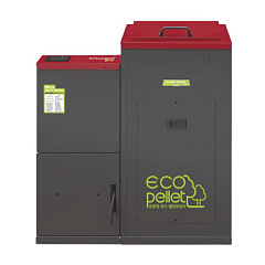 Твердотопливный напольный двухконтурный котел отопления Kiturami KRP-50A 52кВт