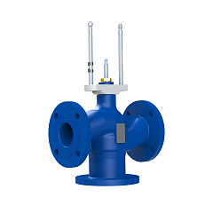 Клапан трехходовой смесительный регулирующий Теплосила TRV-3-50-40 фланцевый