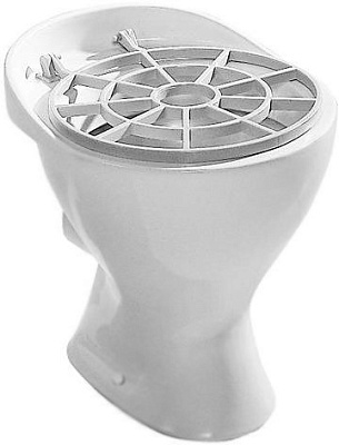 Унитаз напольный Jika решеткой (Видуар) Mira 5104.6.000.000.1