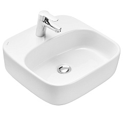 Раковина накладная SANTEK Одри Soft 42х42 см белая