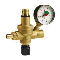 Клапан Afriso FAM для автоматического наполнения системы, 0,5-3,0 бар, ВР G1/2, с манометром