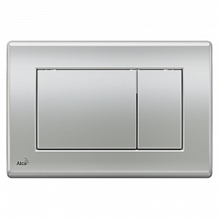 Кнопка смыва, пластик, матовый xром Alcaplast M272