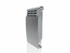 Биметаллический секционный радиатор отопления Royal Thermo Biliner Satin Silver 500 / 4 секции