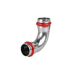 Угольник Valfex 90 градусов из нержавеющей стали 15 х 15 (VF.551.NS.015015)