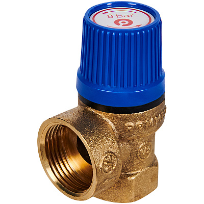 Клапан предохранительный Rommer для систем водоснабжения 8 бар 1/2x3/4