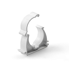 Опора полипропиленовая PRO AQUA PP-R с защелкой белая (25), арт.PA18910