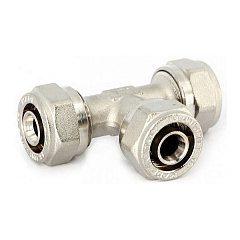 Тройник UNI-FITT обжим 16, никелированный