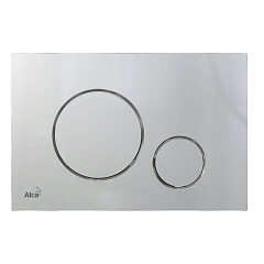 Кнопка смыва, пластик, матовый хром Alcaplast M672