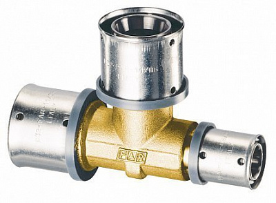 Пресс-тройник FAR 20*2 x 3/4 ВР х 20*2 лат.