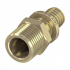 Соединение TECE TECEflex прямое с ниппелем 50 х 1 1/2, латунь, наружная резьба