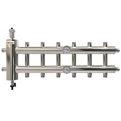 Распределительный коллектор с гидрострелкой ПроксиТерм GSK 25-7 60 кВт, 7 контуров