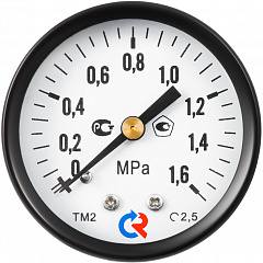 Манометр Росма TM-310T Dy 63 с задним подключением 1/4 , 0-16 бар