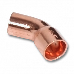 Отвод Sanha 5040, 45 гр. ВП-НП, медь, 42