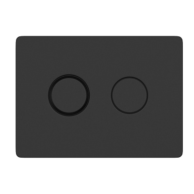 Кнопка смыва Cersanit ACCENTO CIRCLE для AQUA 50 пневматическая пластик черный матовый