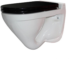 Унитаз подвесной Sanita Luxe Attica Color Black ATCSLWH0110 с сиденьем Soft Close